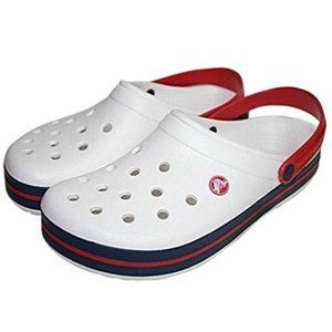 Crocs Unisex Crocband Clog White/Navy/Pepper Brand